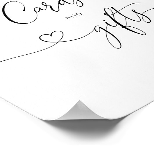 ほんのり花のカードとギフトのポスター ポスター (角)