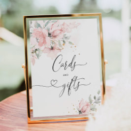 ほんのり花のカードとギフトのポスター ポスター