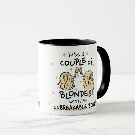 "ほんのカップルのブロンド"マグカップ マグカップ (正面右)