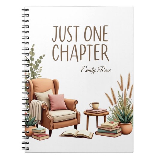 ほんの一章パーソナライズされた ノートブック (正面)