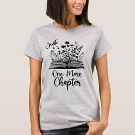 ほんの一章、ミニマルな野生の花 Tシャツ