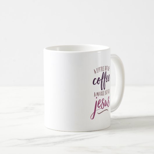 ほんの僅かコーヒー多くのイエス・キリスト コーヒーマグカップ (正面右)