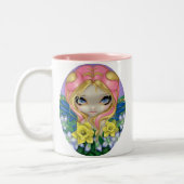 "ほんの僅か春"のマグ ツートーンマグカップ (左)