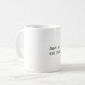 ほんの古いファルト コーヒーマグカップ (正面左)