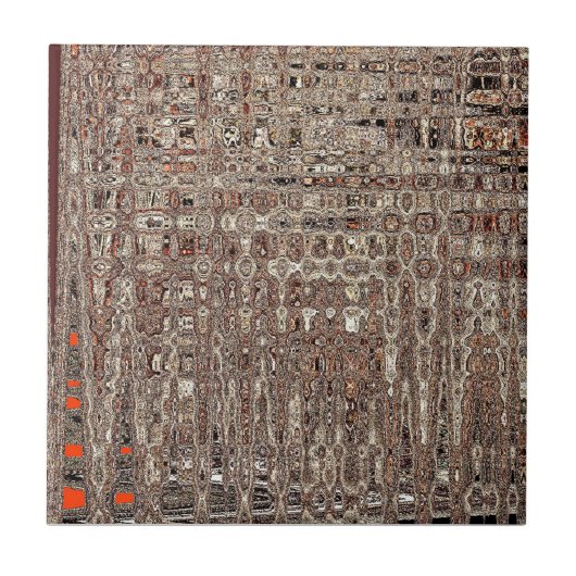 ほんの少しのオレンジ タイル (正面)