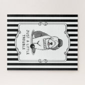 ほんの少しのトラブル古い英語シェプドッググレー1 ジグソーパズル (横)