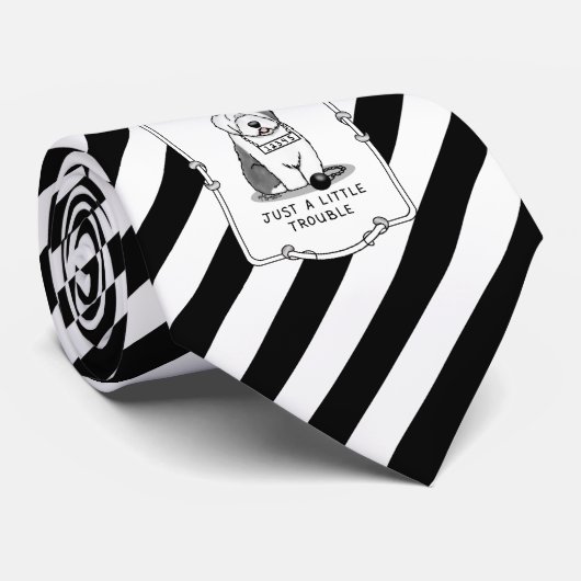 ほんの少しのトラブル古い英語シェプドッググレー1 ネクタイ (ロール)