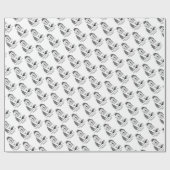 ほんの少しのトラブル古い英語シェプドッググレー1 ラッピングペーパー (フラット)