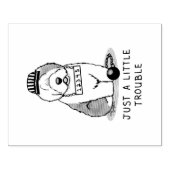 ほんの少しのトラブル古い英語シェプドッググレー1 ラバースタンプ (インプリント)