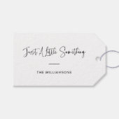 ほんの少しのミニマリストパーソナライズされた ギフトタグ (正面(横))