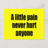ほんの少しの痛みは誰も傷つけない ポストカード (正面)