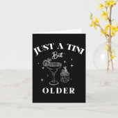 ほんの少し古い誕生日おもしろい引用文 カード (黄色い花)