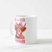 ほんの少し気分屋のハイランドの牛 コーヒーマグカップ (正面左)