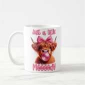 ほんの少し気分屋のハイランドの牛 コーヒーマグカップ (左)