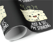 ほんの少し私はチーズプンダークおもしろいBG臭い ラッピングペーパー (ロールコーナー)