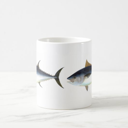 ほんまぐろのイラストレーション コーヒーマグカップ (中央)