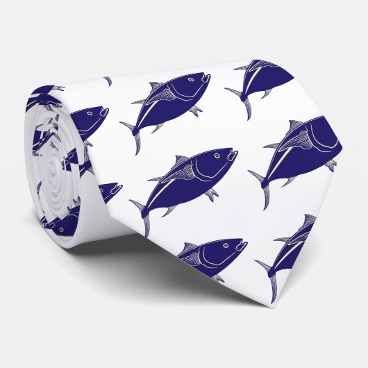 ほんまぐろの魚 ネクタイ (ロール)