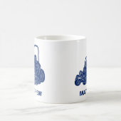 ほパーソナライズされたか、刈り込み機のためのコーヒーマグ コーヒーマグカップ (中央)