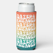 ぼうき婚約したタイポグラフィレトロ勾配 スリム缶クーラー (Seltzer裏面)