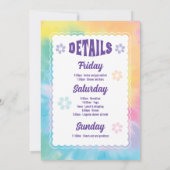 ぼうぜんと婚約したバチェロレッテ招待状 招待状 (裏面)