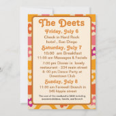 ぼうぜんと婚約したレトロ70sバチェロレッテ 招待状 (裏面)