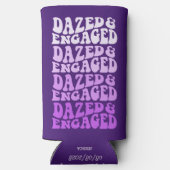 ぼうぜんと紫婚約したグラデーションレトロタイポグラフィ スリム缶クーラー (裏面)