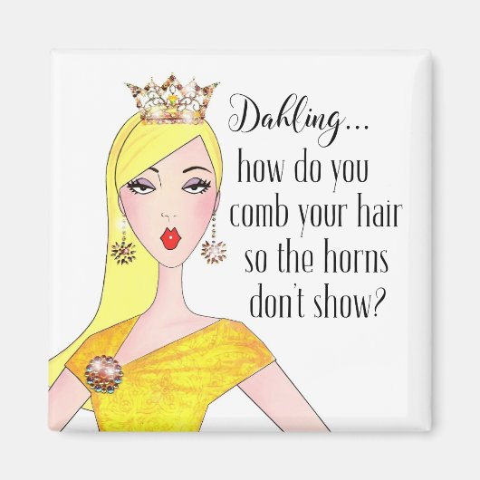 「ぼうや、角をどうやって隠すんだ?」 マグネット (正面)