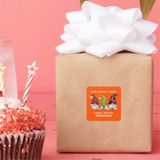 ぼう 悪霊の時代 俺の小人たちとハロウィン スクエアシール (パーティー)