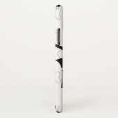 ぼかしパーソナライズされたと木目の背景パターン Case-Mate iPhoneケース (裏面/右)