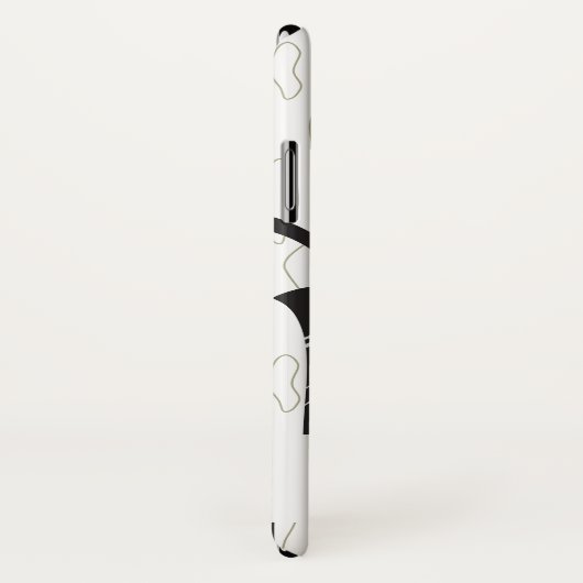 ぼかしパーソナライズされたと木目の背景パターン Case-Mate iPhoneケース (裏面/右)