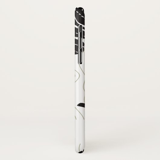 ぼかしパーソナライズされたと木目の背景パターン Case-Mate iPhoneケース (裏面/左)