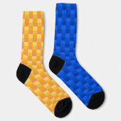 ぼかし（黄色と青）濃淡（奇数） ソックス (右)