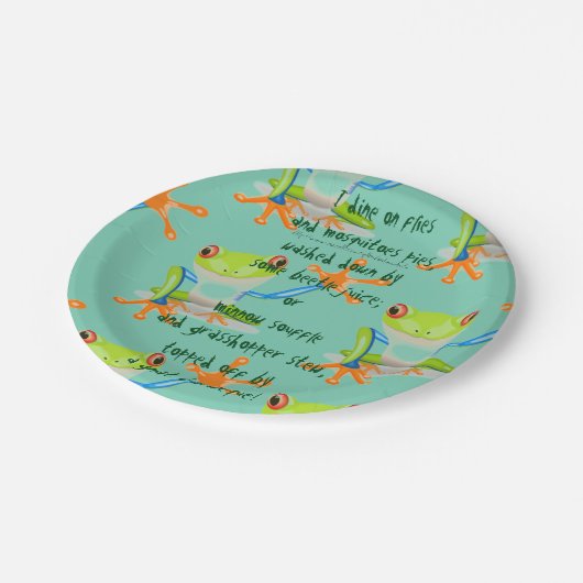 「ぼくがハエを食べてる！」 ペーパープレート (アングル)