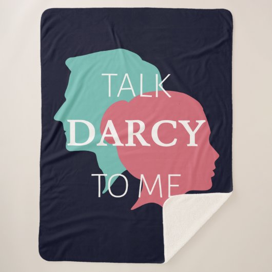 ぼくにダーシーを話す シェルパブランケット (正面)