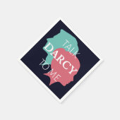 ぼくにダーシーを話す スタンダードカクテルナプキン (角)