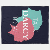 ぼくにダーシーを話す フリースブランケット (正面(横))