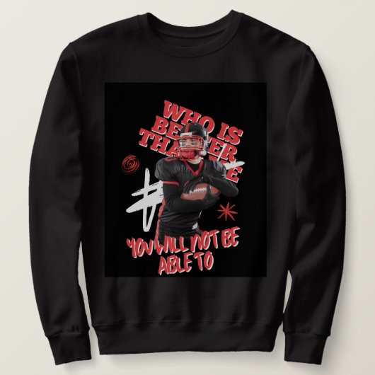 「ぼくに似てみろよ、できないよ」 スウェットシャツ (デザイン正面)