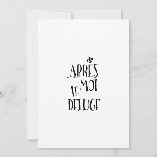 ぼくの後に流れる-フランスの表情 招待状 (裏面)