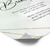 ぼくの水が割れフェイクた緑の金ゴールドを吸う ポスター (角)