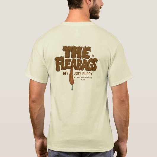 ぼくの醜™子犬の毛™ Tシャツ (裏面)