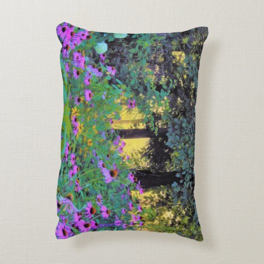 ぼくのRubio Gardenでぼんやりした朝の日の出 アクセントクッション (裏面(縦))