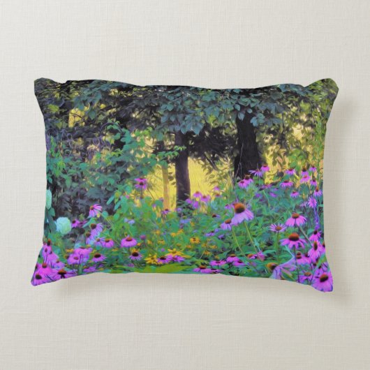 ぼくのRubio Gardenでぼんやりした朝の日の出 アクセントクッション (裏面)