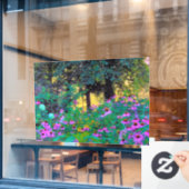 ぼくのRubio Gardenでぼんやりした朝の日の出 ウィンドウサイン (カフェ窓)