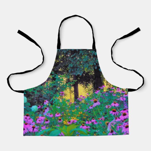 ぼくのRubio Gardenでぼんやりした朝の日の出 エプロン (正面)