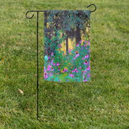 ぼくのRubio Gardenでぼんやりした朝の日の出 ガーデンフラッグ