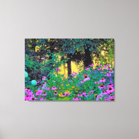 ぼくのRubio Gardenでぼんやりした朝の日の出 キャンバスプリント (正面)