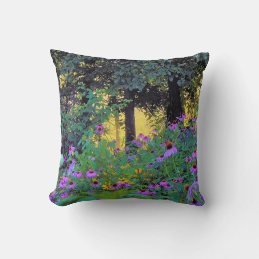 ぼくのRubio Gardenでぼんやりした朝の日の出 クッション (正面)