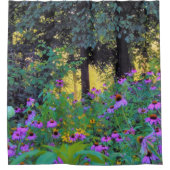 ぼくのRubio Gardenでぼんやりした朝の日の出 シャワーカーテン (正面)