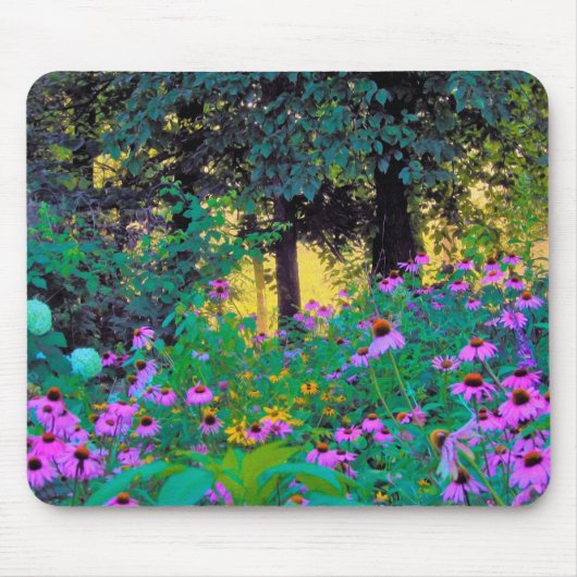 ぼくのRubio Gardenでぼんやりした朝の日の出 マウスパッド (正面)