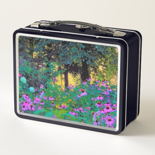 ぼくのRubio Gardenでぼんやりした朝の日の出 メタルランチボックス (裏面)